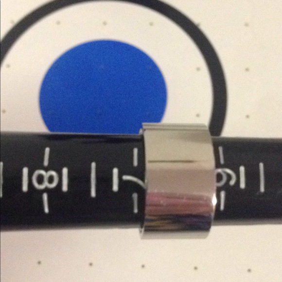 Ring Stainless steel color silver tone with cubic - Picture 5 of 7